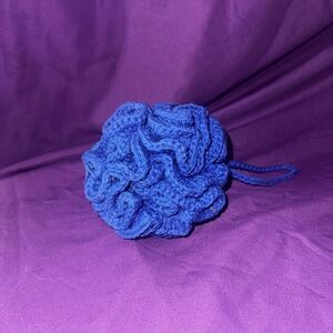 100% cotton handmade shower scrubby.